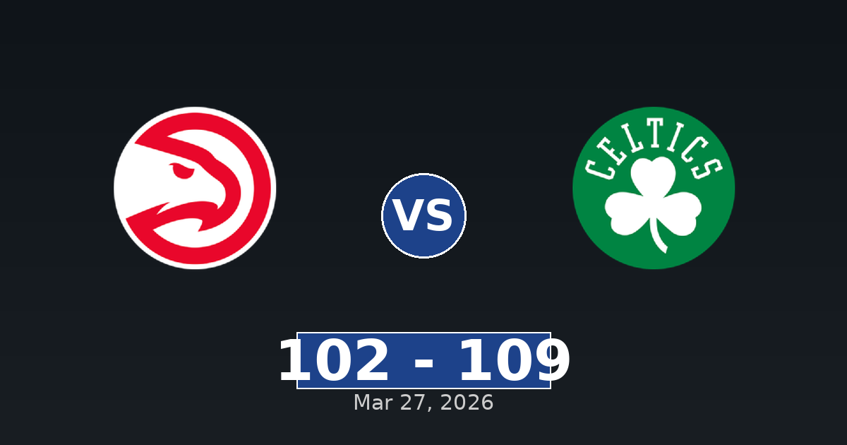 Atlanta Hawks vs Boston Celtics Match Player Stats