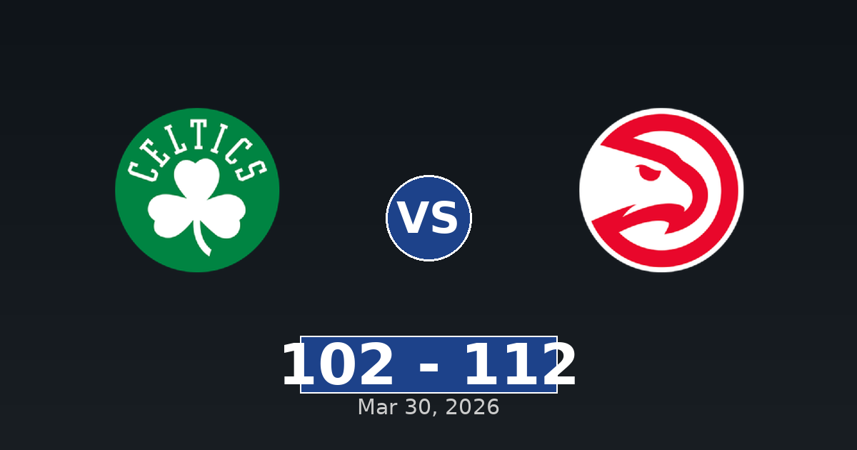 Boston Celtics vs Atlanta Hawks Match Player Stats