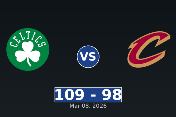 Boston Celtics vs Cleveland Cavaliers Match Player Stats