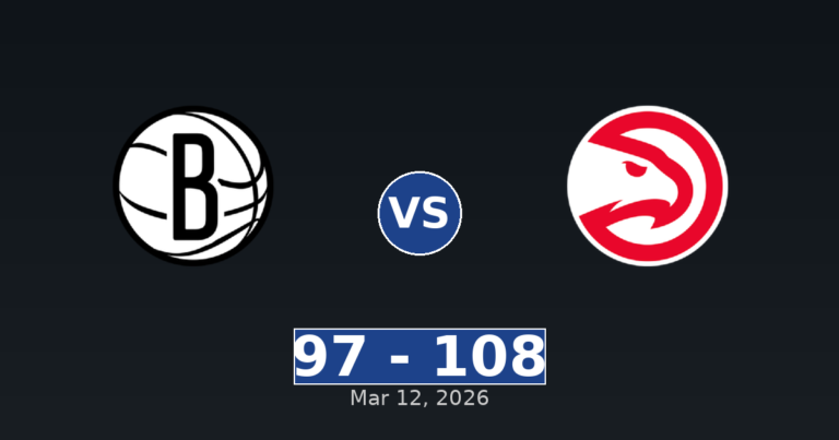 Brooklyn Nets vs Atlanta Hawks Match Player Stats