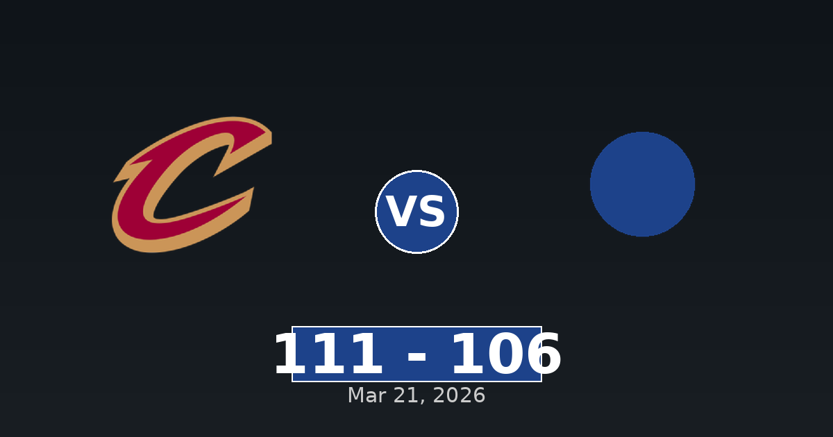 Cleveland Cavaliers vs New Orleans Pelicans Match Player Stats