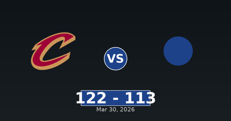 Cleveland Cavaliers vs Utah Jazz Match Player Stats