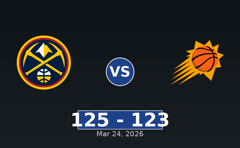 Denver Nuggets vs Phoenix Suns Match Player Stats