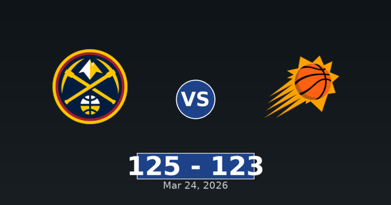 Denver Nuggets vs Phoenix Suns Match Player Stats