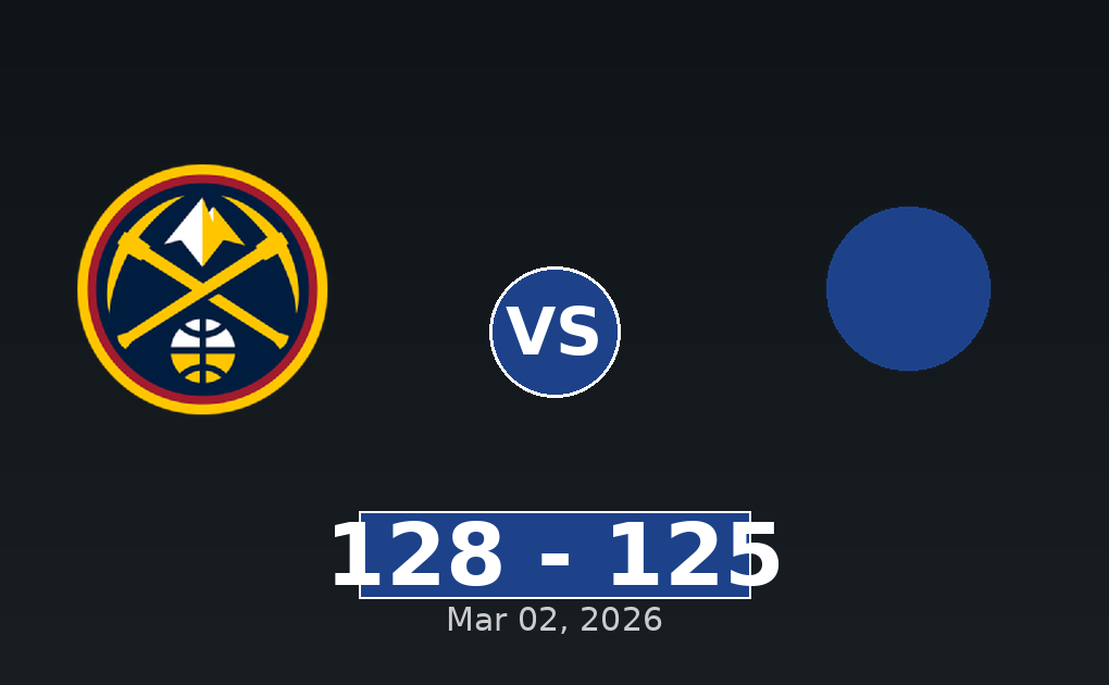 Denver Nuggets vs Utah Jazz Match Player Stats