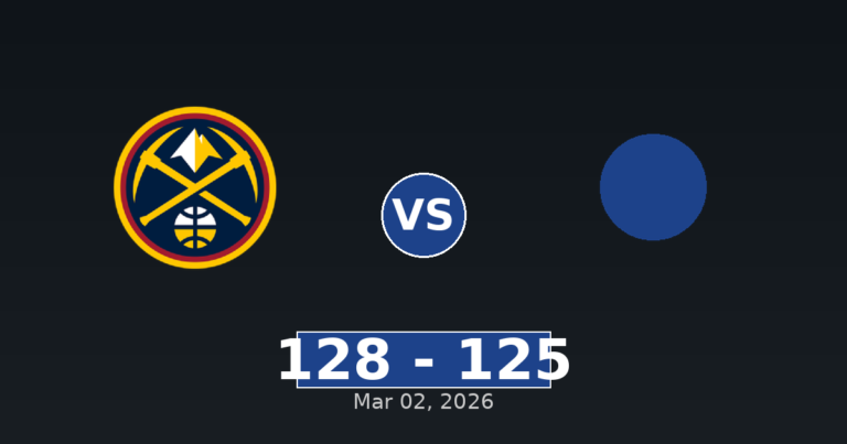 Denver Nuggets vs Utah Jazz Match Player Stats