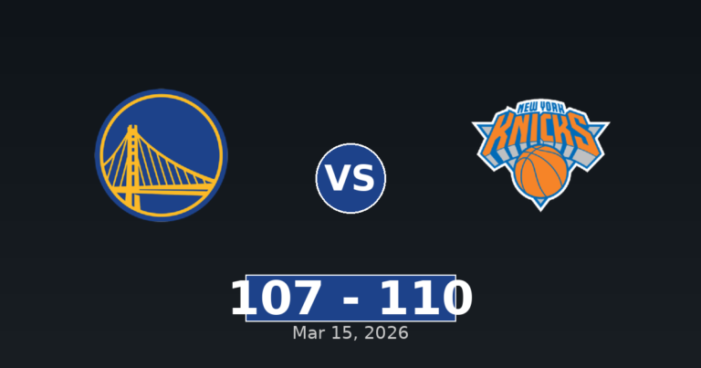 Golden State Warriors vs New York Knicks Match Player Stats