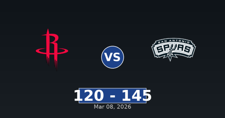 Houston Rockets vs San Antonio Spurs Match Player Stats