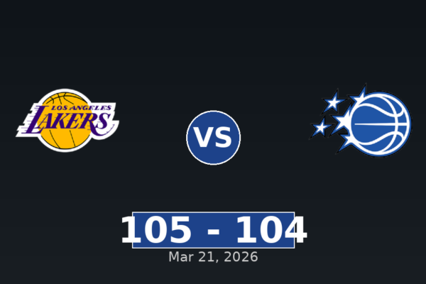 Los Angeles Lakers vs Orlando Magic Match Player Stats