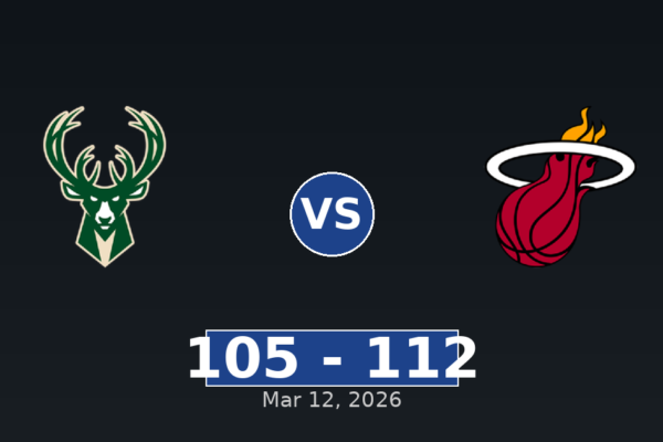 Milwaukee Bucks vs Miami Heat Match Player Stats
