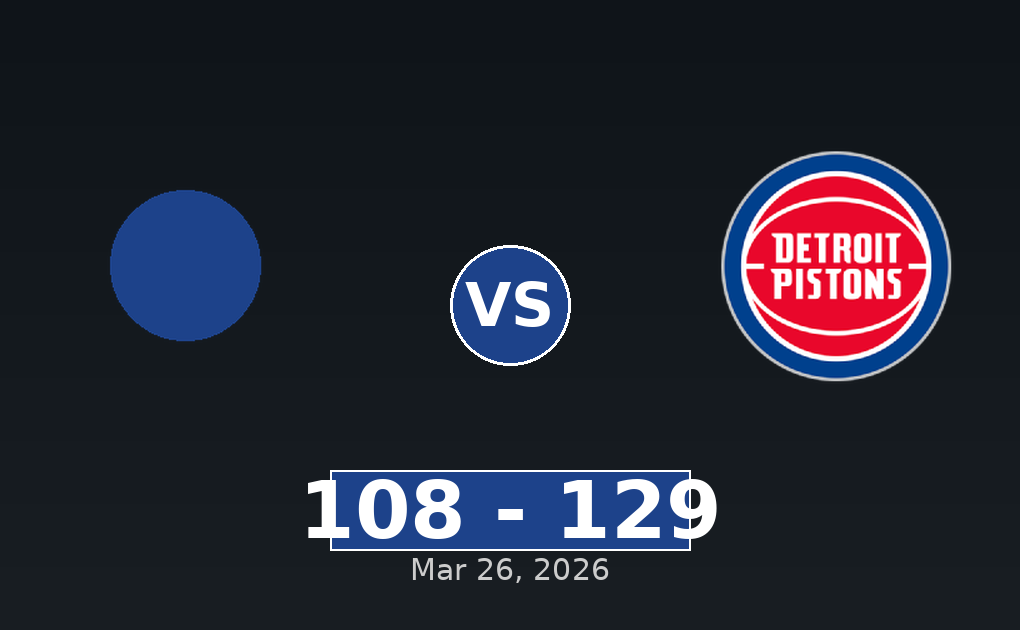 New Orleans Pelicans vs Detroit Pistons Match Player Stats