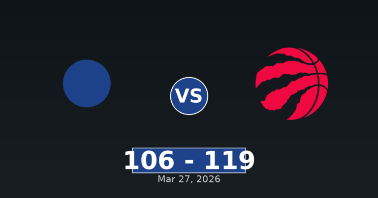 New Orleans Pelicans vs Toronto Raptors Match Player Stats