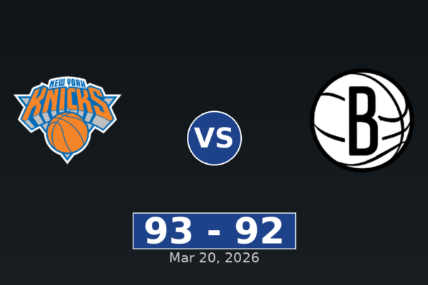 New York Knicks vs Brooklyn Nets Match Player Stats