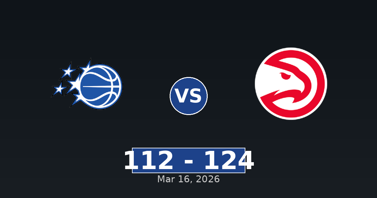 Orlando Magic vs Atlanta Hawks Match Player Stats