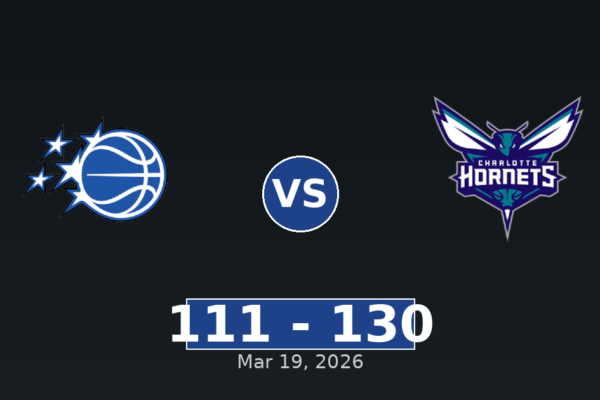 Orlando Magic vs Charlotte Hornets Match Player Stats
