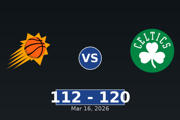 Phoenix Suns vs Boston Celtics Match Player Stats