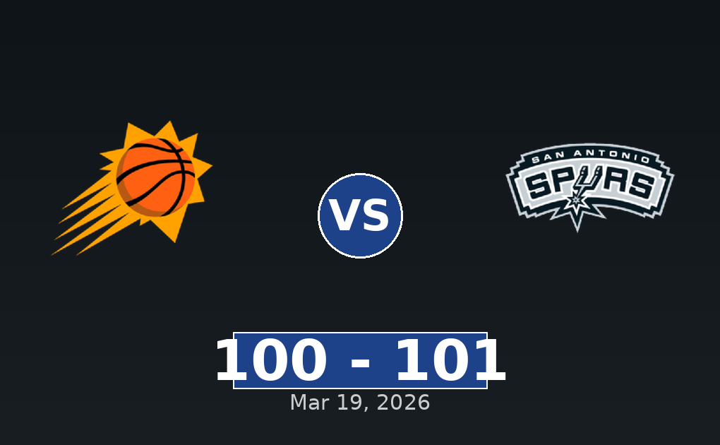 Phoenix Suns vs San Antonio Spurs Match Player Stats