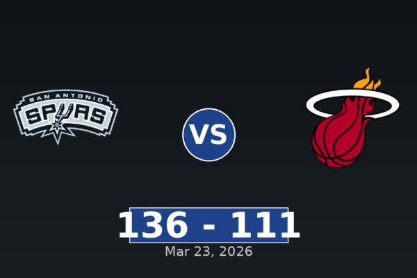 San Antonio Spurs vs Miami Heat Match Player Stats