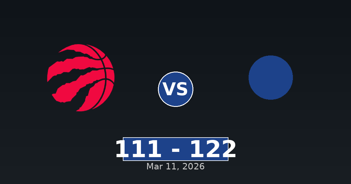 Toronto Raptors vs New Orleans Pelicans Match Player Stats