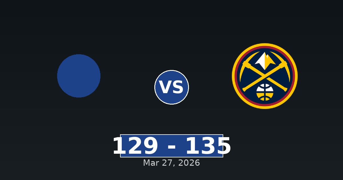 Utah Jazz vs Denver Nuggets Match Player Stats