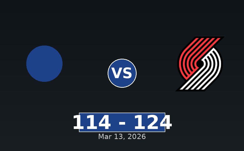 Utah Jazz vs Portland Trail Blazers Match Player Stats