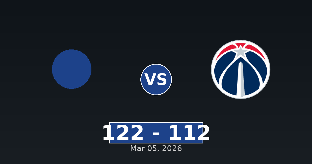 Utah Jazz vs Washington Wizards Match Player Stats