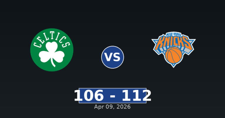 Boston Celtics vs New York Knicks Match Player Stats
