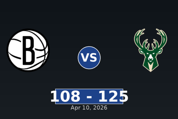 Brooklyn Nets vs Milwaukee Bucks Match Player Stats