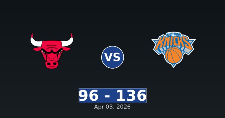 Chicago Bulls vs New York Knicks Match Player Stats