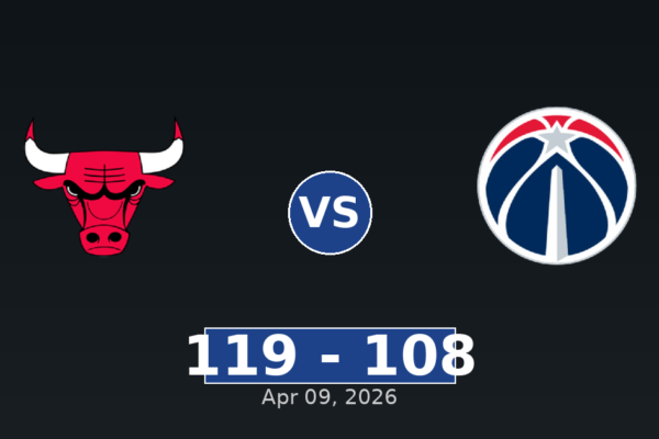 Chicago Bulls vs Washington Wizards Match Player Stats