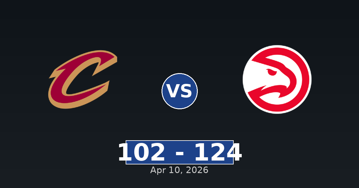 Cleveland Cavaliers vs Atlanta Hawks Match Player Stats