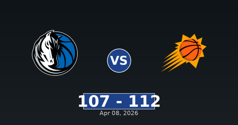 Dallas Mavericks vs Phoenix Suns Match Player Stats