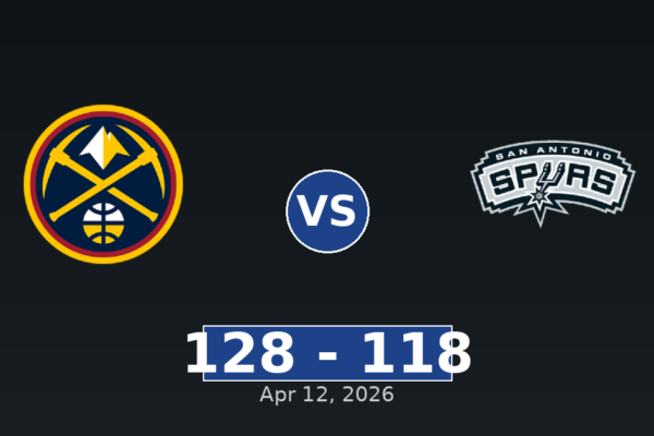 Denver Nuggets vs San Antonio Spurs Match Player Stats