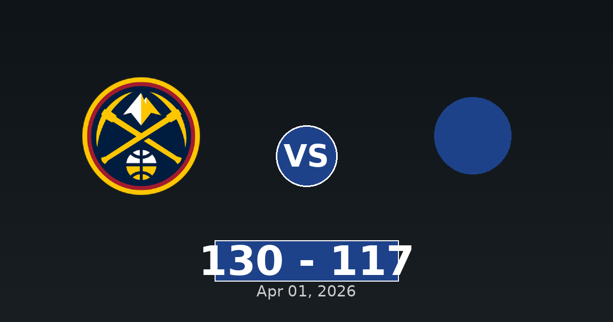 Denver Nuggets vs Utah Jazz Match Player Stats