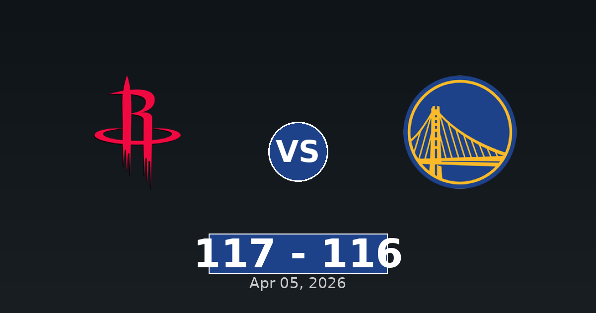 Houston Rockets vs Golden State Warriors Match Player Stats
