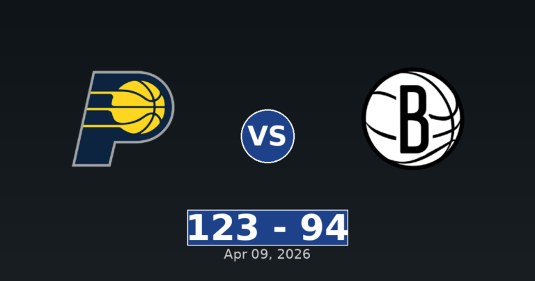 Indiana Pacers vs Brooklyn Nets Match Player Stats