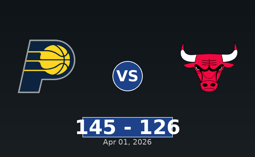Indiana Pacers vs Chicago Bulls Match Player Stats