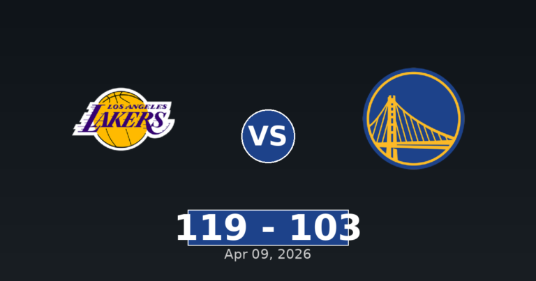 Los Angeles Lakers vs Golden State Warriors Match Player Stats