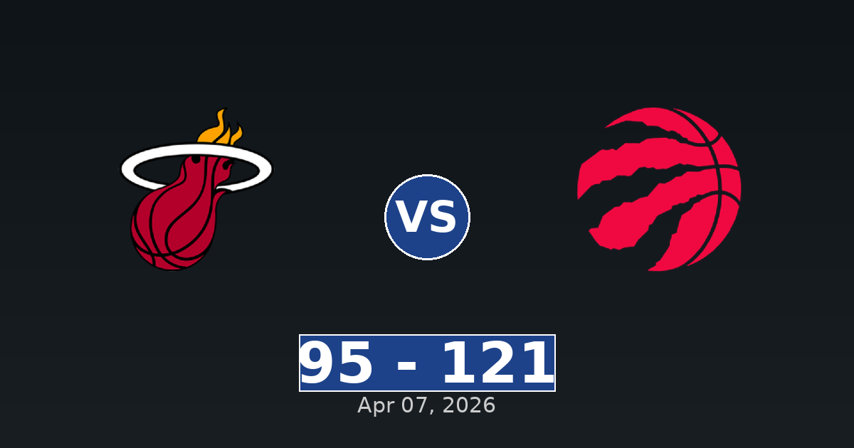 Miami Heat vs Toronto Raptors Match Player Stats