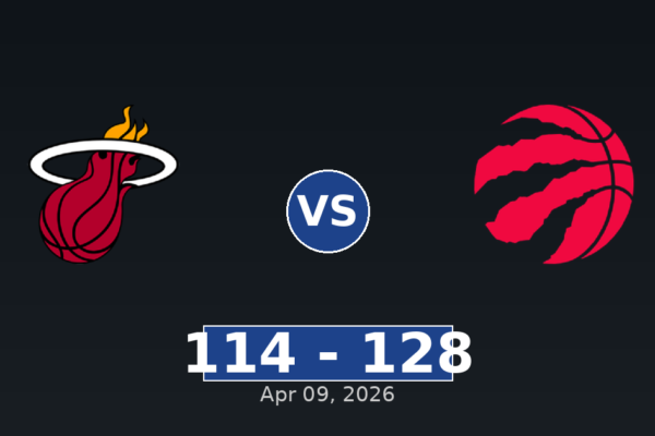 Miami Heat vs Toronto Raptors Match Player Stats