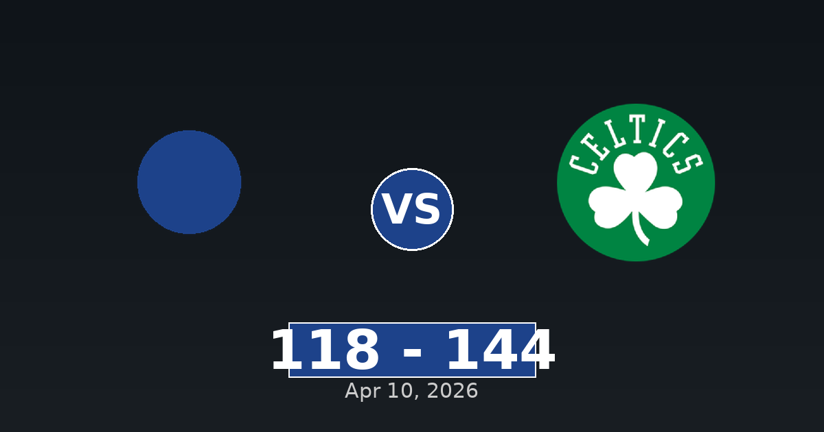 New Orleans Pelicans vs Boston Celtics Match Player Stats