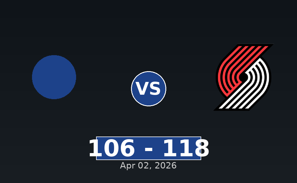 New Orleans Pelicans vs Portland Trail Blazers Match Player Stats