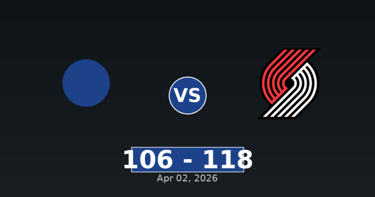 New Orleans Pelicans vs Portland Trail Blazers Match Player Stats