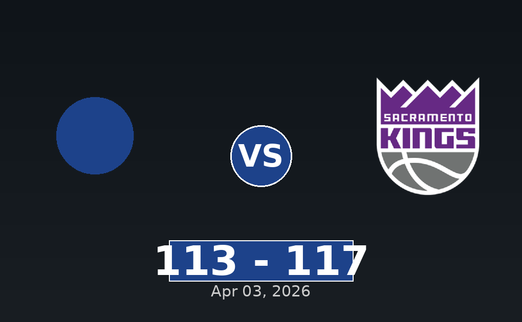 New Orleans Pelicans vs Sacramento Kings Match Player Stats