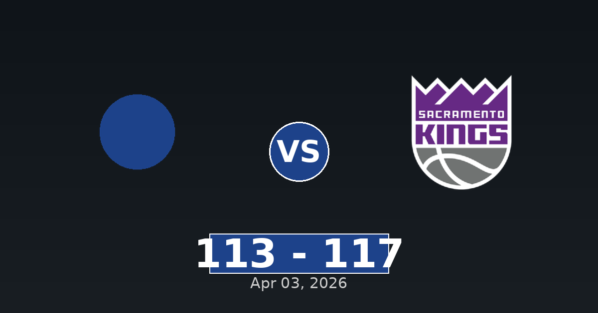 New Orleans Pelicans vs Sacramento Kings Match Player Stats