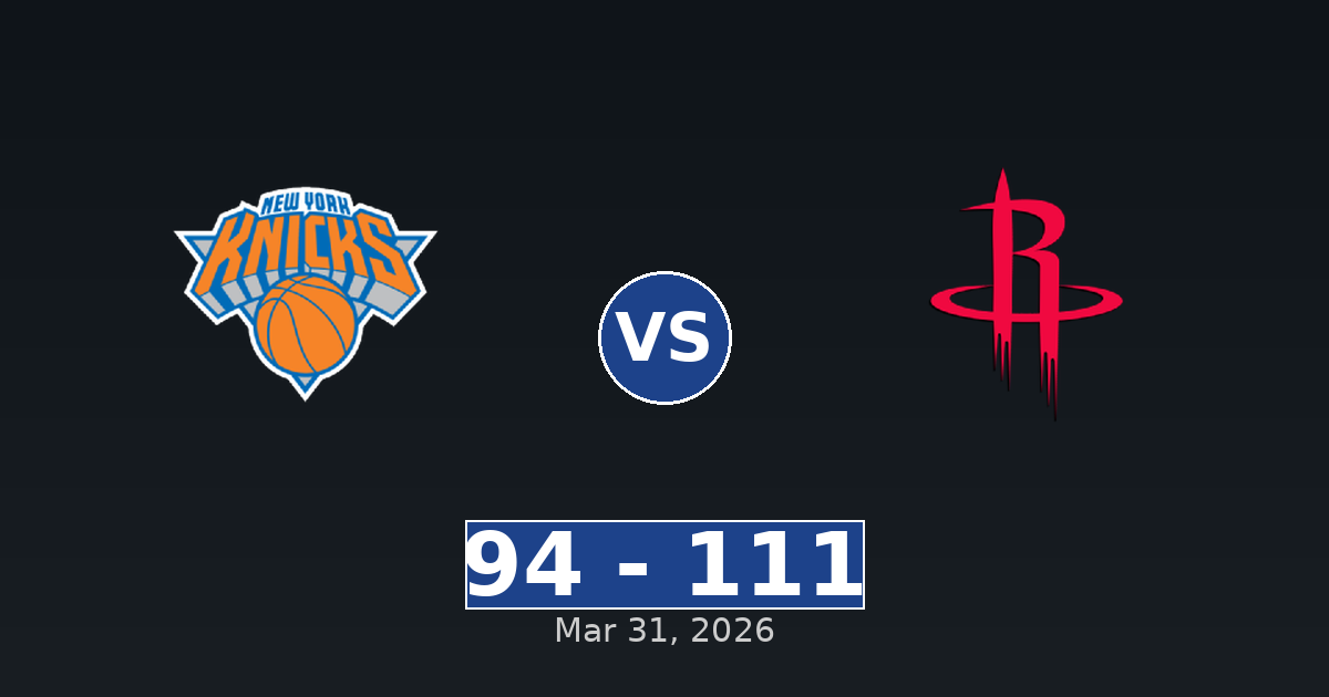 New York Knicks vs Houston Rockets Match Player Stats