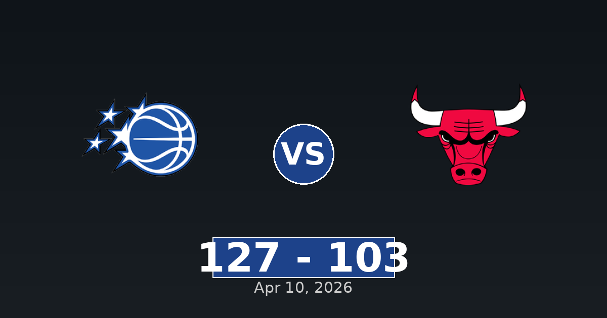 Orlando Magic vs Chicago Bulls Match Player Stats