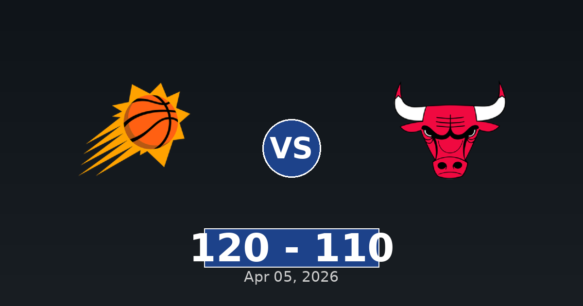 Phoenix Suns vs Chicago Bulls Match Player Stats