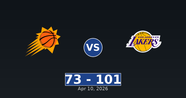 Phoenix Suns vs Los Angeles Lakers Match Player Stats