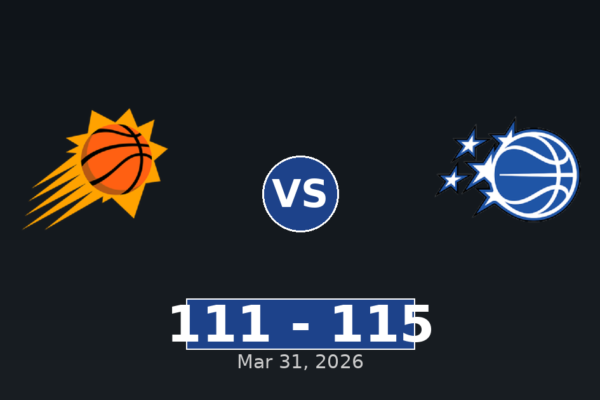 Phoenix Suns vs Orlando Magic Match Player Stats
